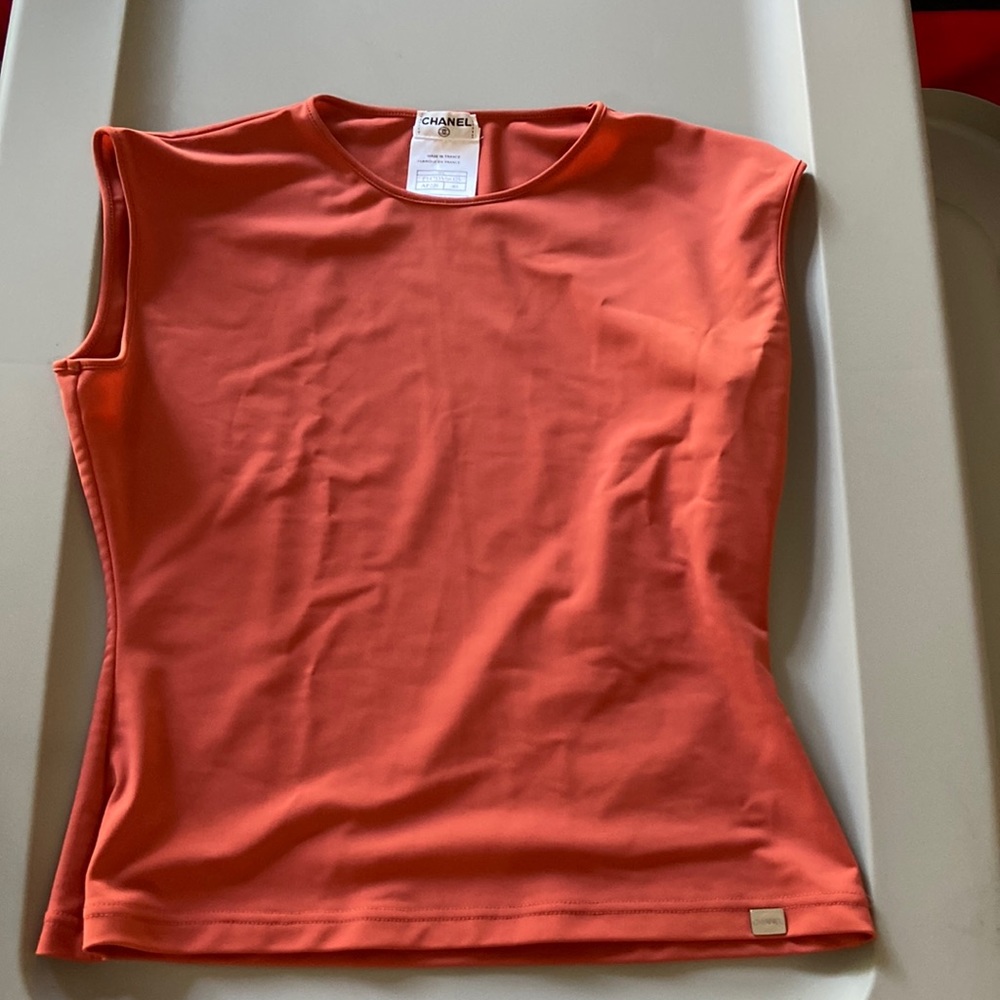 Chanel vintage Cruise 2000 red/orange top